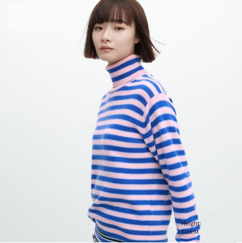 MARNI Cashmere Striped Turtleneck Sweater